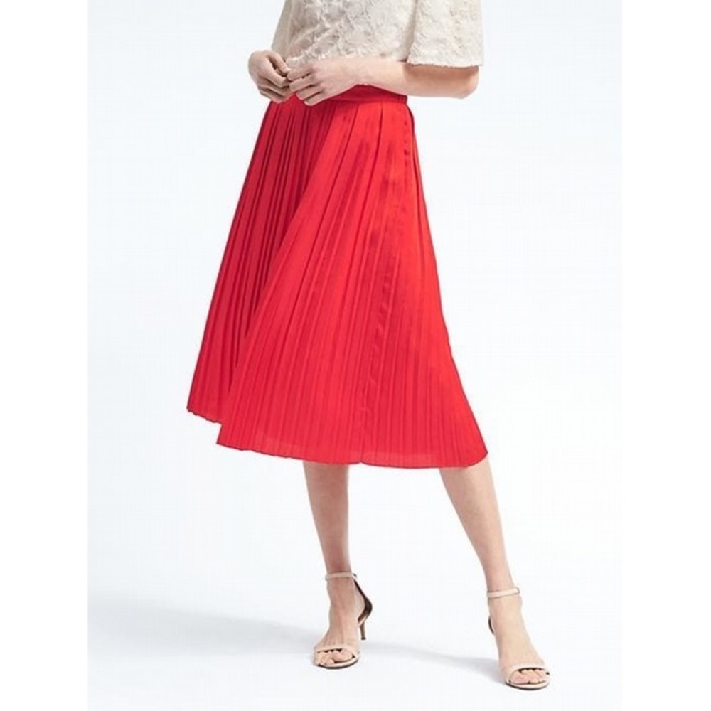 Banana Republic Pleated Midi Skirt